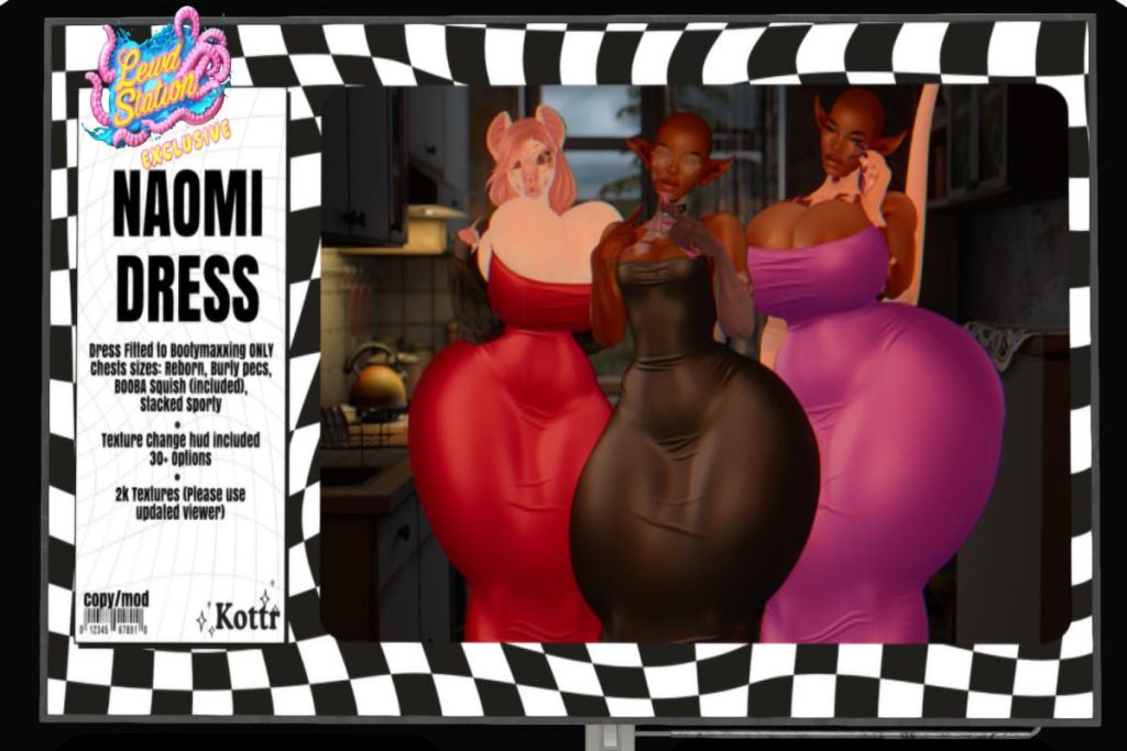 Naomi Dress - Reborn/+mods, L$1100