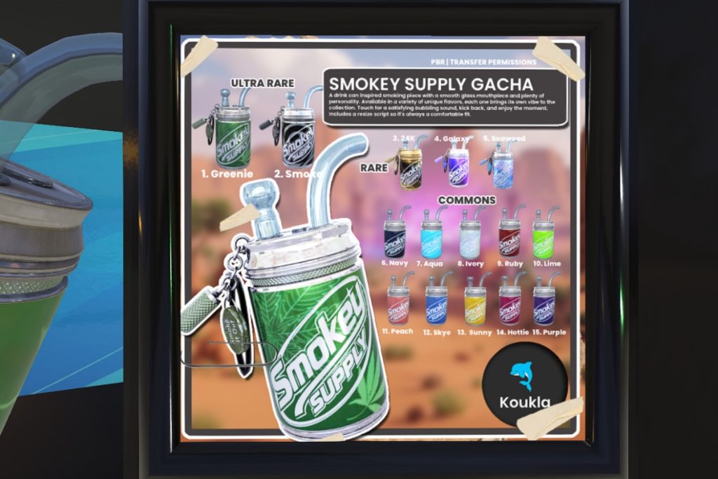 Smokey Supply Holdable, L$65 per play