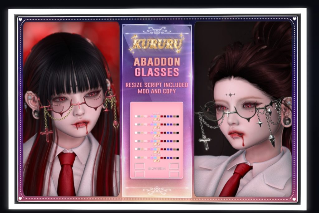 Abaddon Glasses, L$350