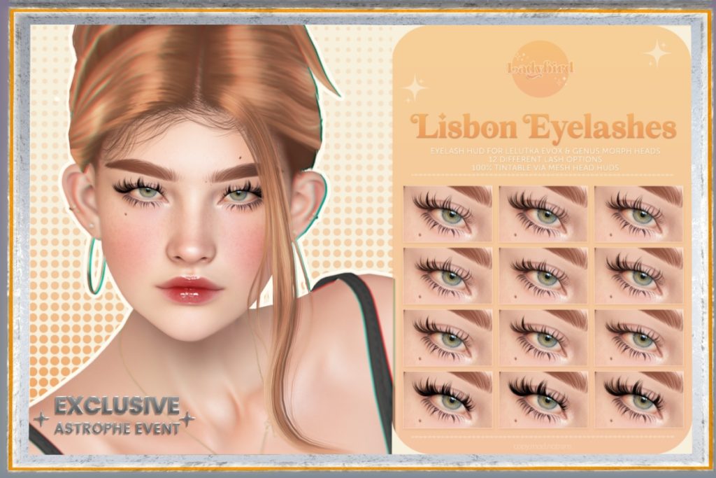 Lisbon Lashes - Genus/EvoX, L$250 each/L$350 FP