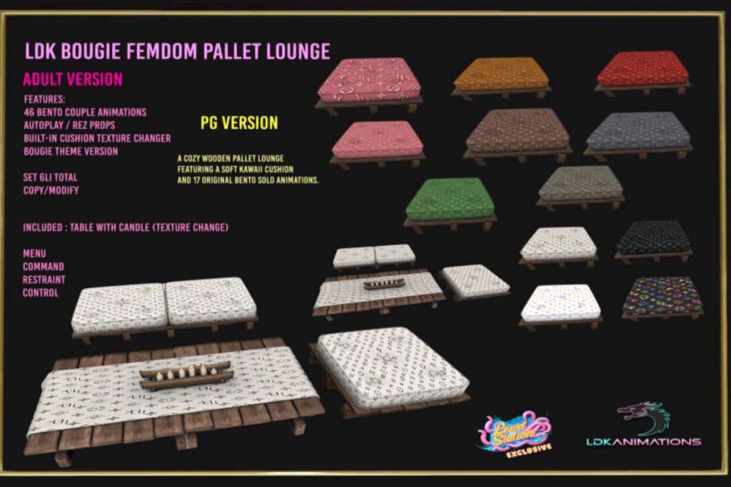 Bougie Femdom Pallet Lounge, L$1299