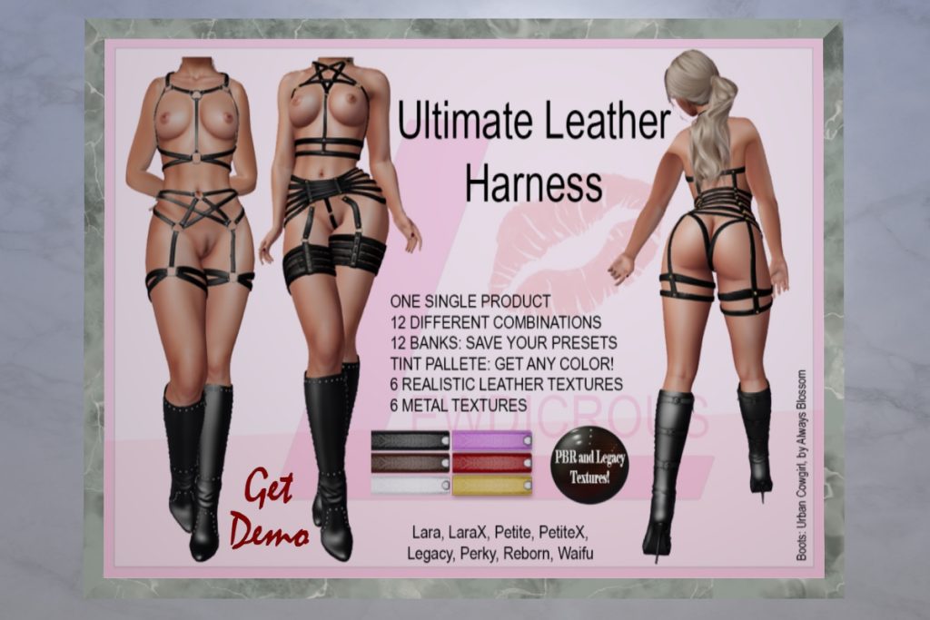 Ultimate Leather Harness - Legacy/Maitreya/Reborn/+mods, L$650 FP