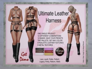 Ultimate Leather Harness - Legacy/Maitreya/Reborn/+mods, L$650 FP