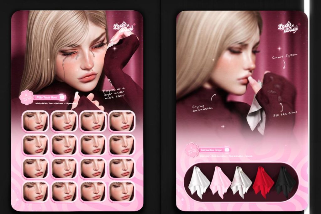 Milo Tears - Bom, L$449 | Milo Interactive Wipe, L$999