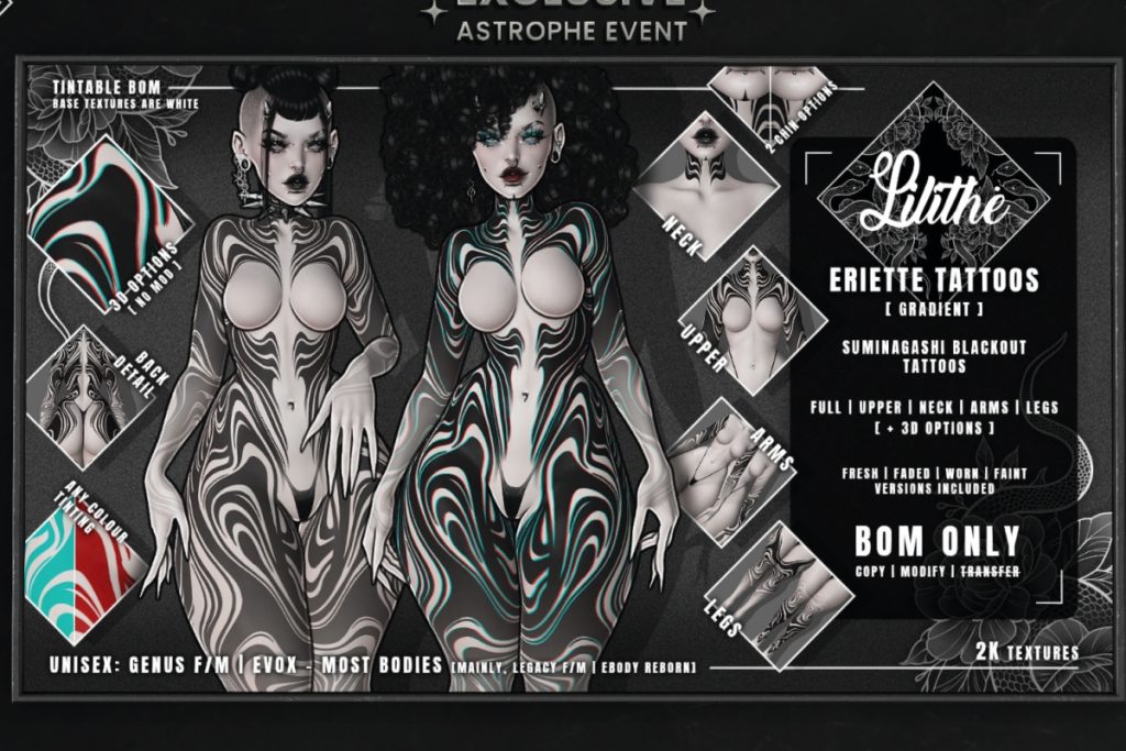 Eriette Tattoo Gradient - BOM, L$275