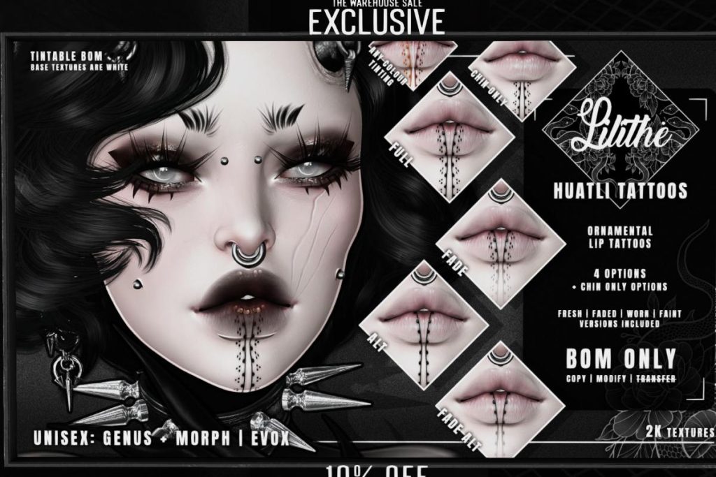 Nuatli Tattoos - EvoX/Genus, L$180