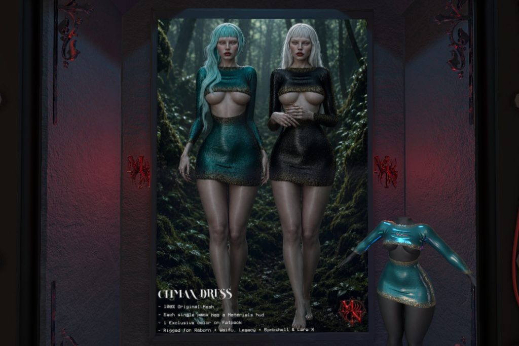 Climax Dress - Legacy/MaitreyaX/Reborn/+mods, L$320 each/L$1990 FP
