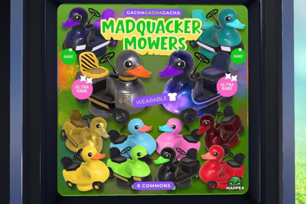 Madquacker Mowers, L$79 each play