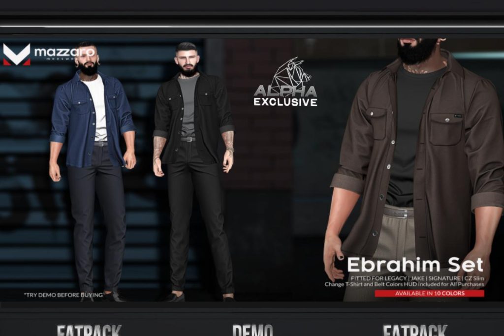 Ebrahim Set - CZ Slim/Gianni/Jake/Legacy, L$250 each/L$950 each FP