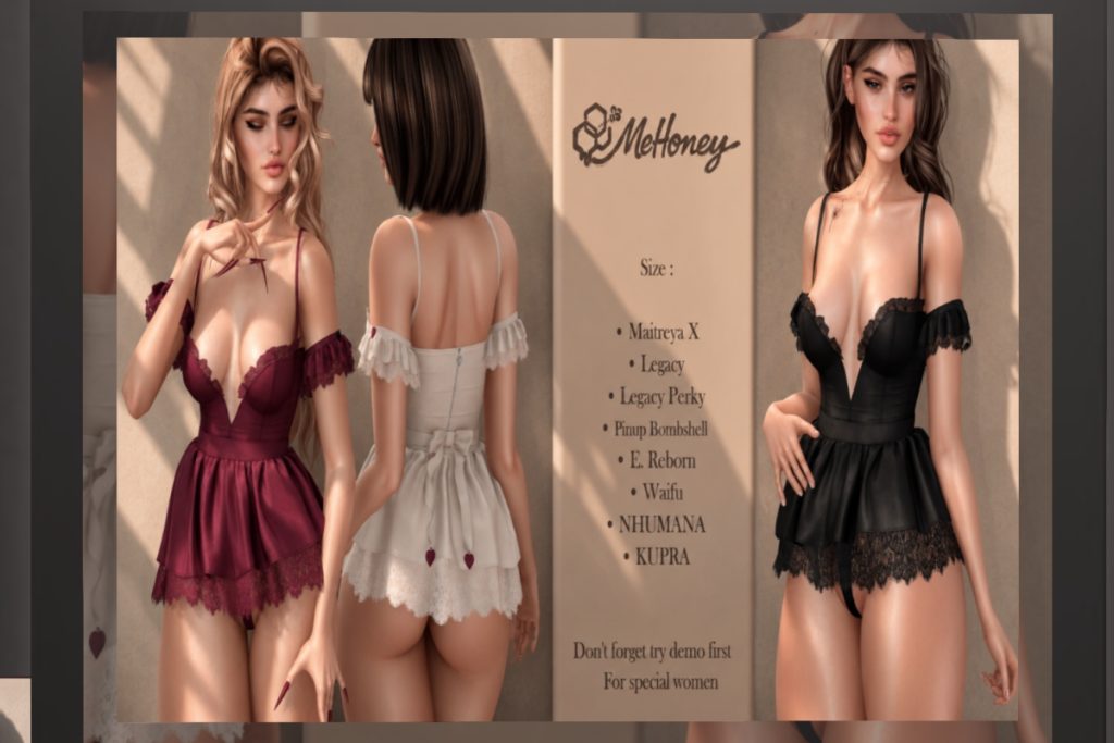 Liana Dress - Inthium/Legacy/MaitreyaX/Nhumana/Reborn/+mods, L$260 each/L$1260 FP