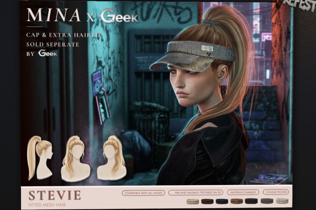 Stevie Hair, L$350 each/L$625 FP