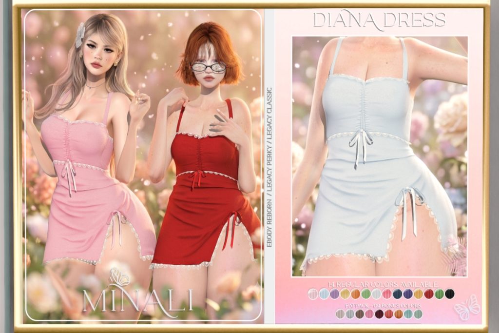 Diana Dress - Legacy/Reborn/+mods, L$239 each/L$1199