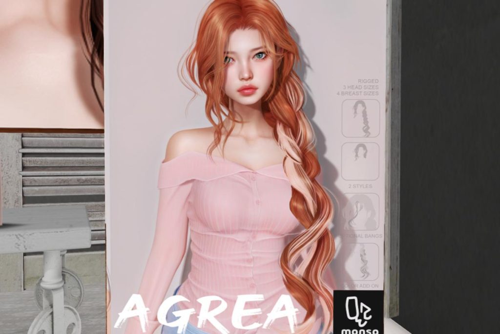 Agrea Hair, L$288 each/L$688 FP
