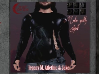 Male Goth Shirt - Jake/Legacy/+mods, L$350 FP