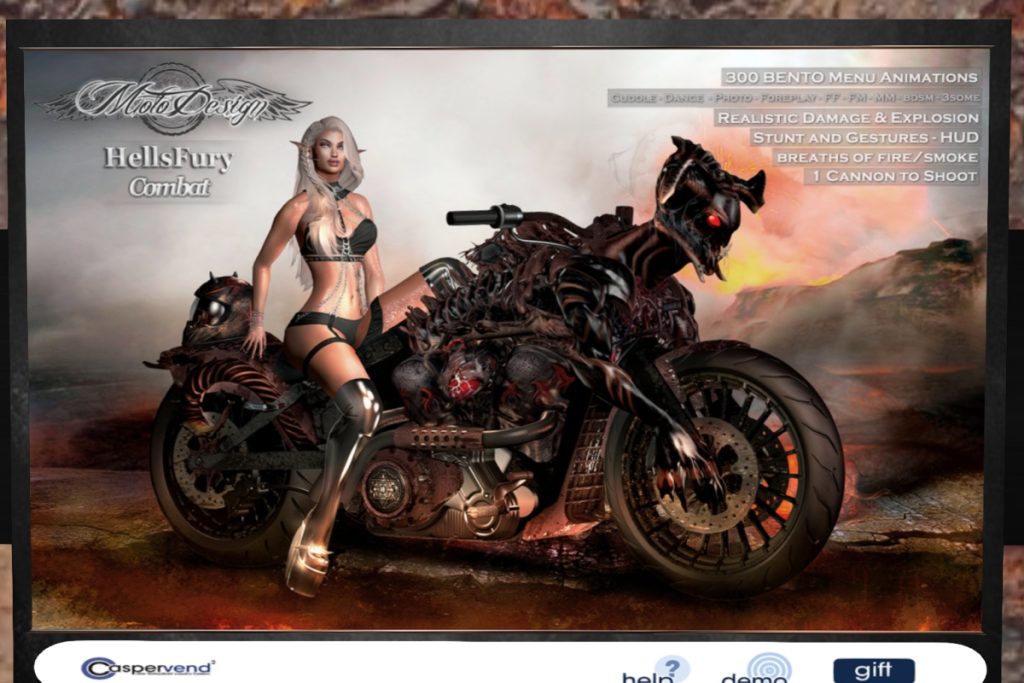 HellsFury Combat Motorcycle, L$1500