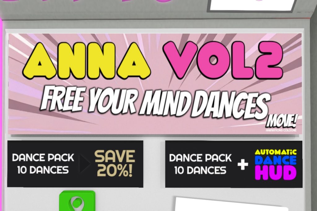 Anna Vol 2 Dances, L$300 each/L$2399-L$3199 each FP