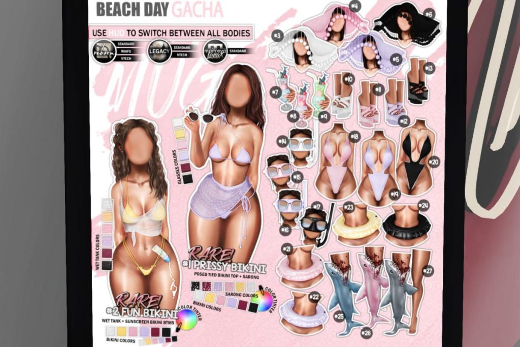 Beach Day Gatcha - Legacy/MaitreyaX/Reborn/+mods, L$75 each play/L$3599 FP