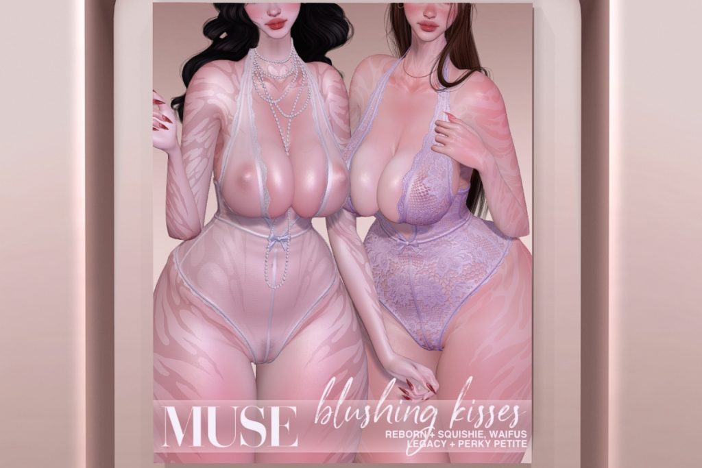 Blushing Kisses Bodysuit - Legacy/Reborn/+mods, L$299 each/L$999 FP