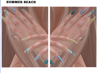 RSSN Nail Hud - Summer Beach, L$120 each