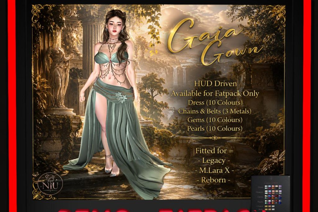 Gaia Gown - Legacy/MaitreyaX/Reborn, L$488 each/L$1888 FP