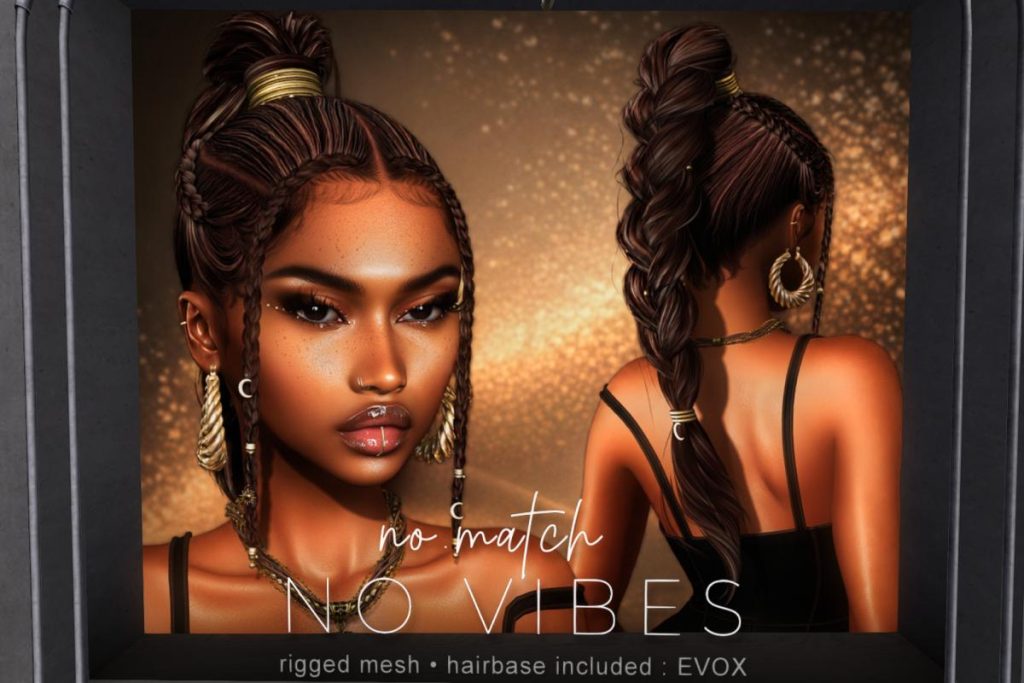 No Vibes Hair - EvoX, L$200 each/L$800 FP