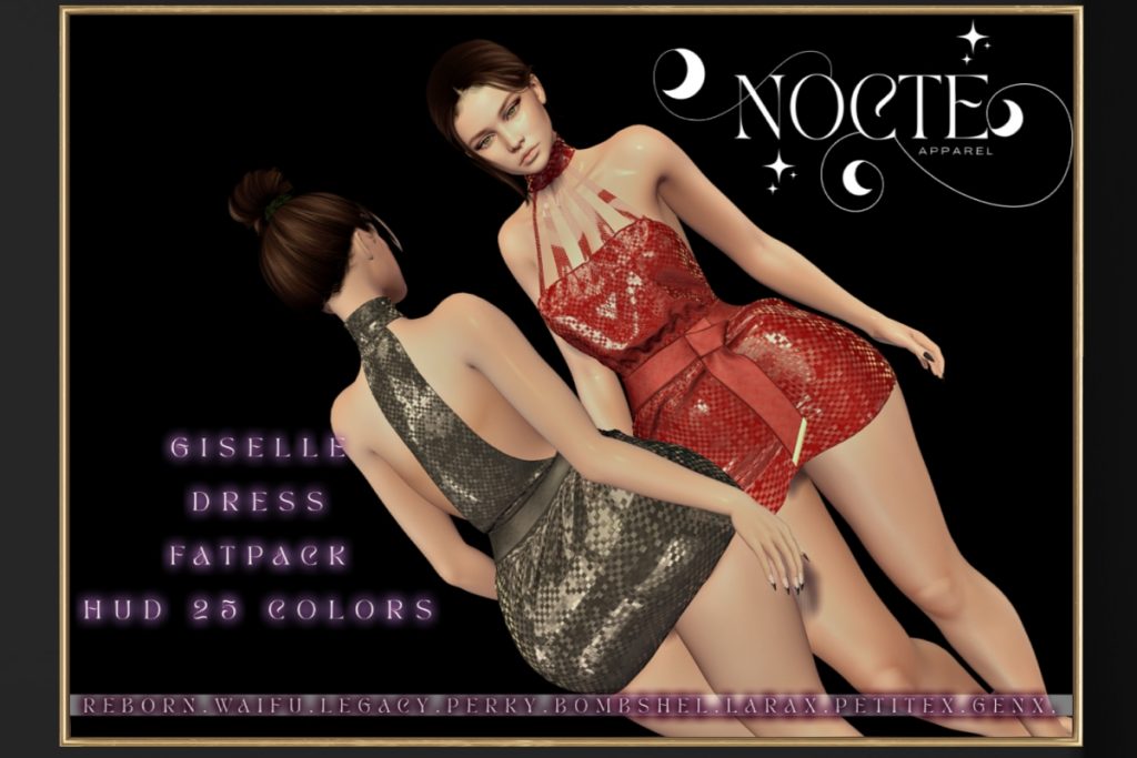 Giselle Dress - GenX/Legacy/MaitreyaX/Reborn/+mods, L$169 each/L$450 FP