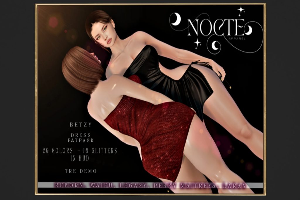 Betzy Dress - Legacy/Maitreya/Reborn/+mods, L$169 each/L$450 FP
