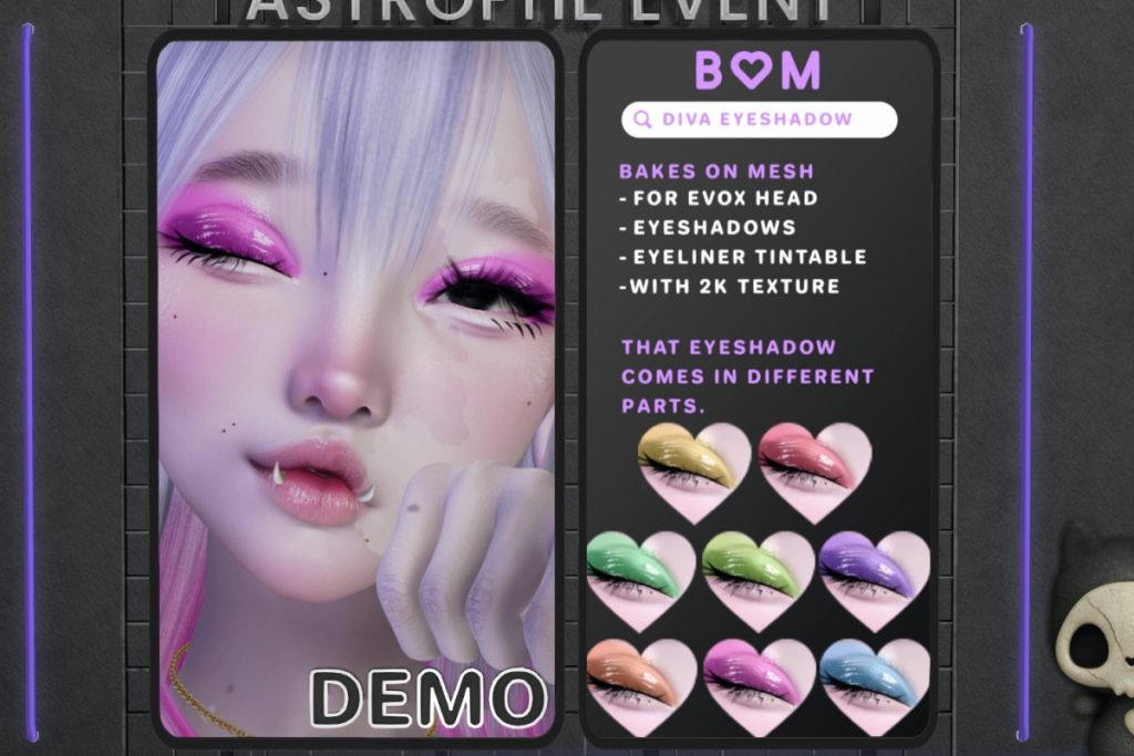 Diva Eyeshadow - BOM/EvoX, L$199