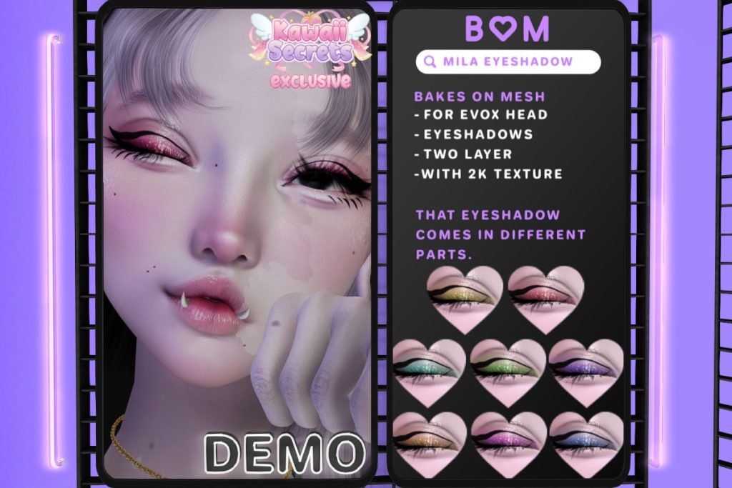 Mila Eyeshadow - BOM, L$199