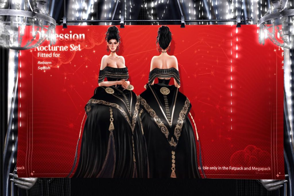 Nocturne Dress - Reborn/+mods, L$250 each/L$1250 FP