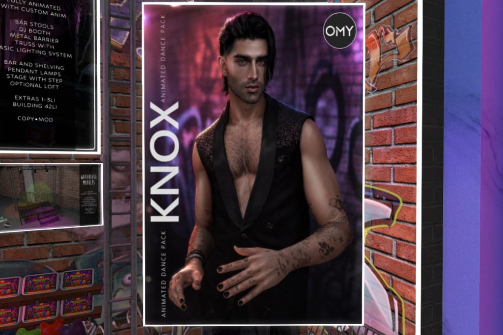 Knox Animated Dance Pack, L$200 each/L$1200 FP