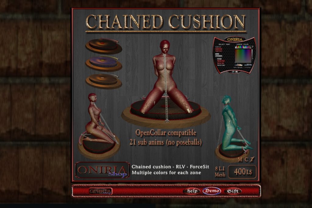Chained Cushion, L$240