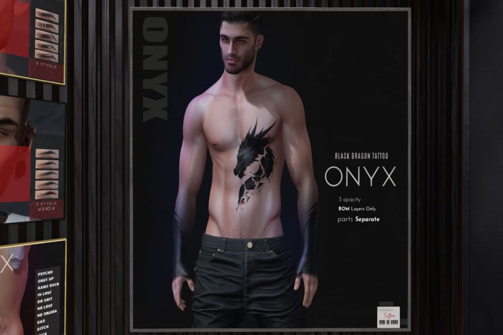 Black Dragon Tattoo - EvoX, L$350