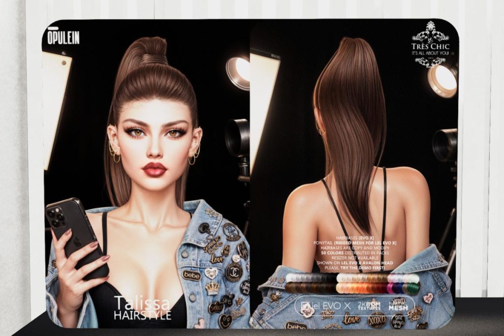 Talissa Hairstyle - EvoX, L$299 each/L$499-L$1299 FP