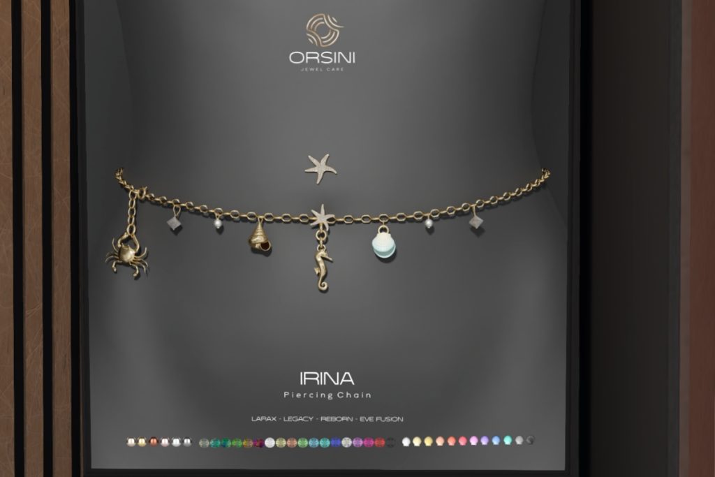 Irina Piercing Chain - Eve/Legacy/MaitreyaX/Nhumana/Reborn, L$399