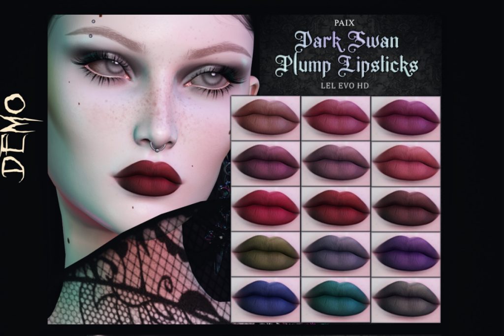 Dark Swan Plump Lipstick - EvoX, L$299