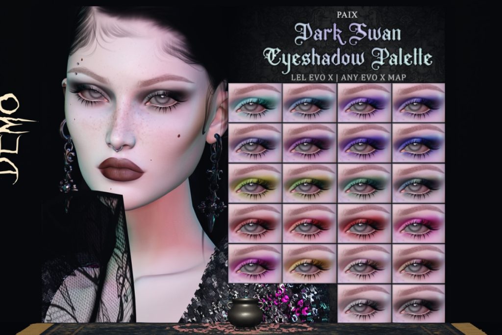 Dark Swan Eyeshadow - EvoX, L$399