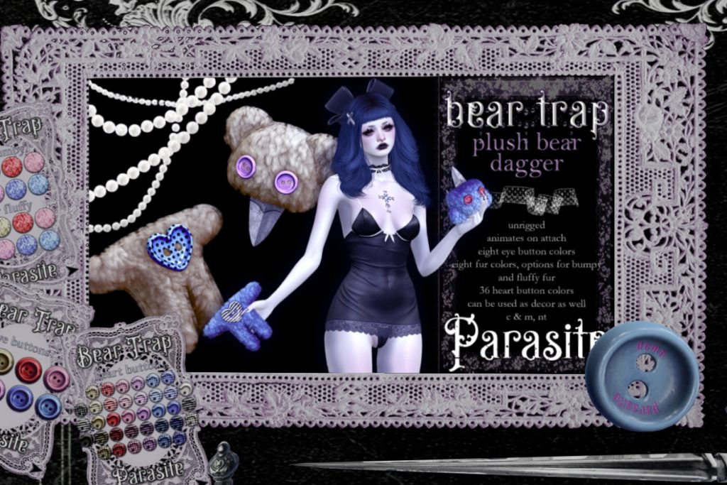 Bear Trap Plush Bear Dagger, L$250