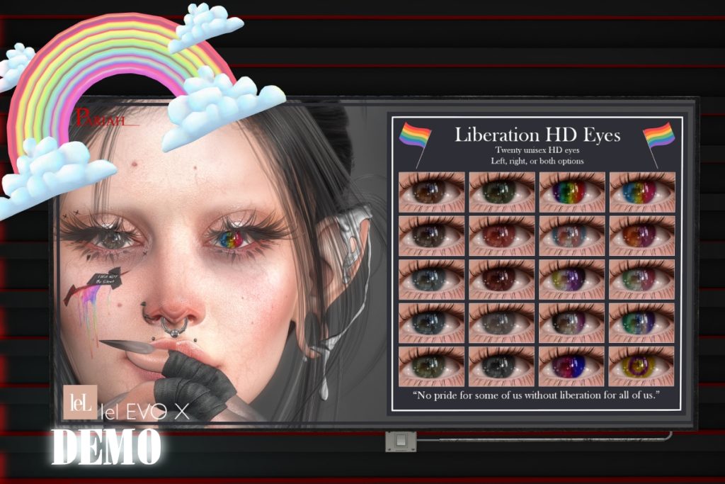 Liberation HD Eyes - EvoX, L$225 FP