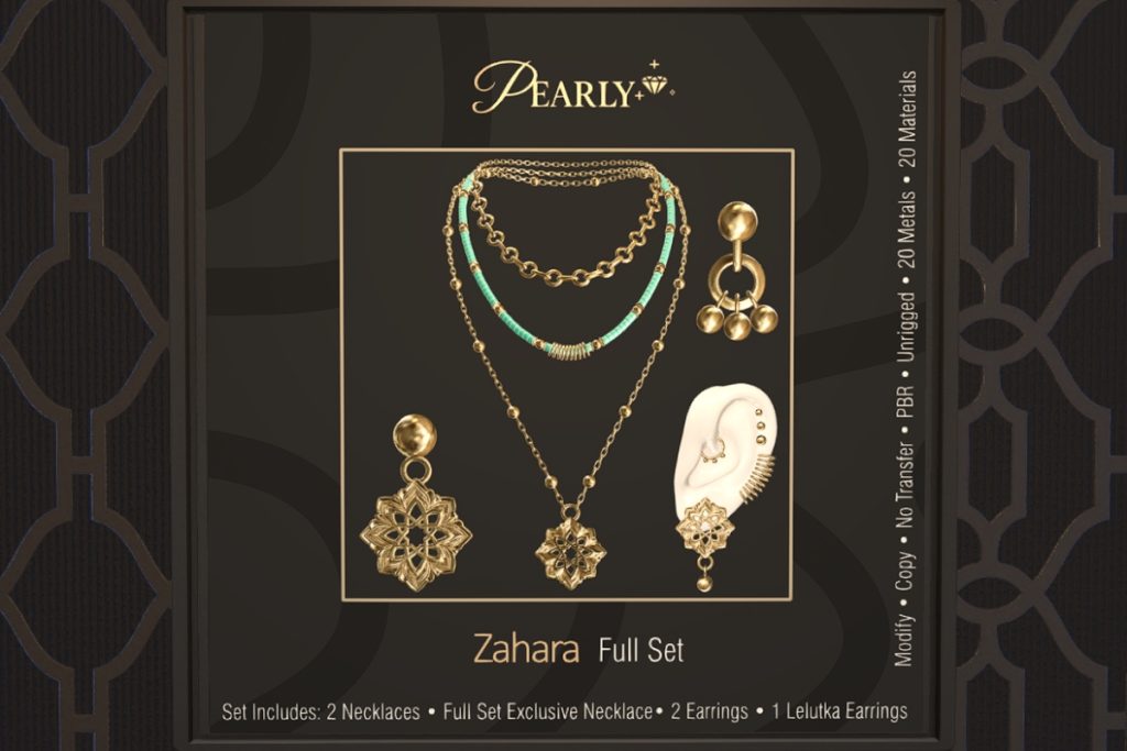 Zahara Full Set - EvoX/Unrigged, L$150-L$500 each/L$1050 FP