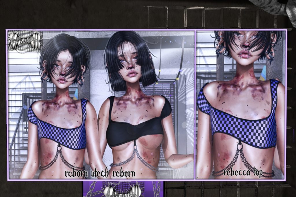 Rebecca Top - Reborn/+mods, L$399-L$499 each/L$1999 FP