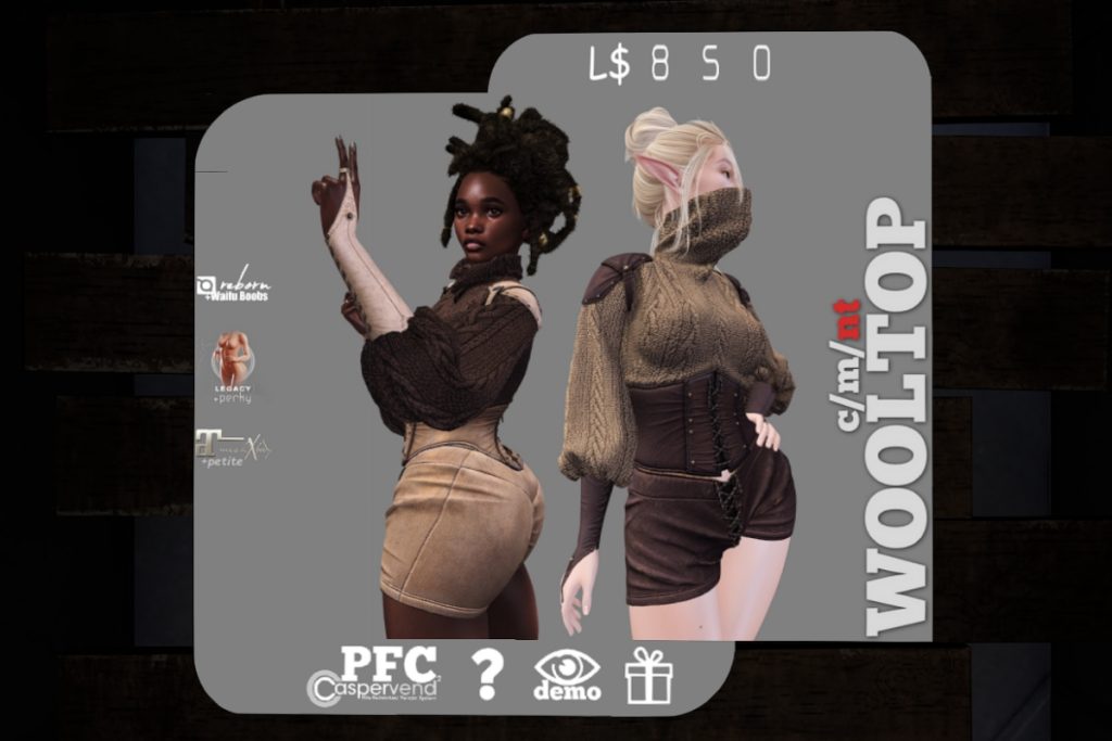 Wool Top - Legacy/MaitreyaX/Reborn/+mods, L$850