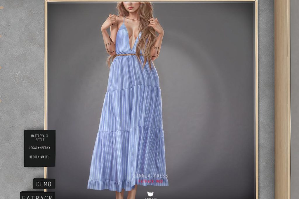 Zinnia Dress -  - Legacy/MaitreyaX/Reborn/+mods, L$257 each/L$1200 FP