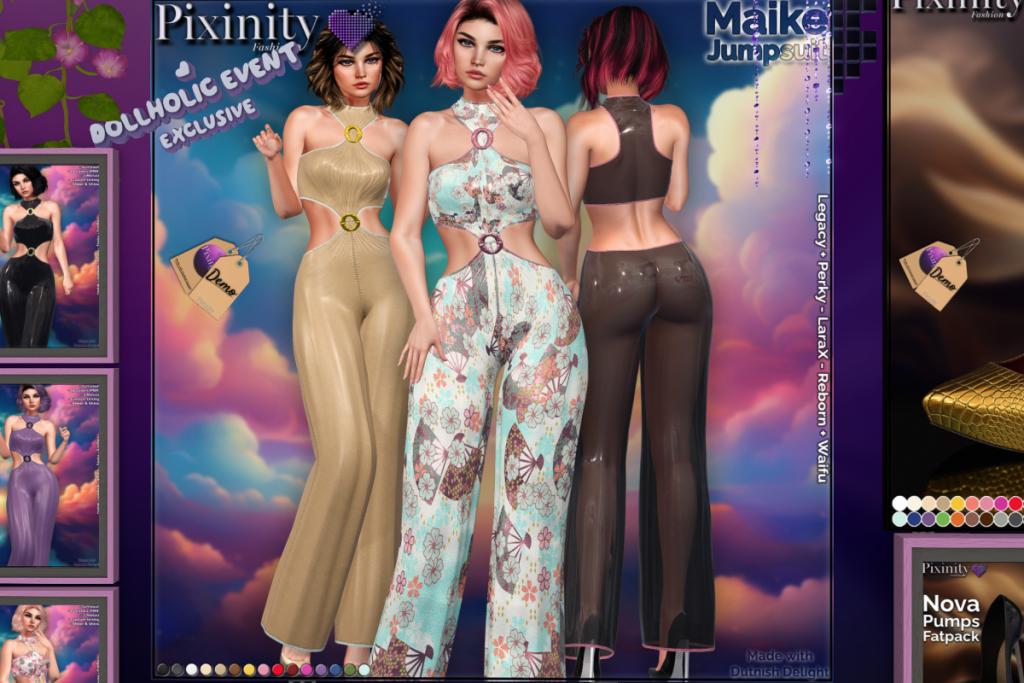 Maike Jumpsuit - Legacy/MaitreyaX/Reborn/+mods, L$499 each/L$899 FP