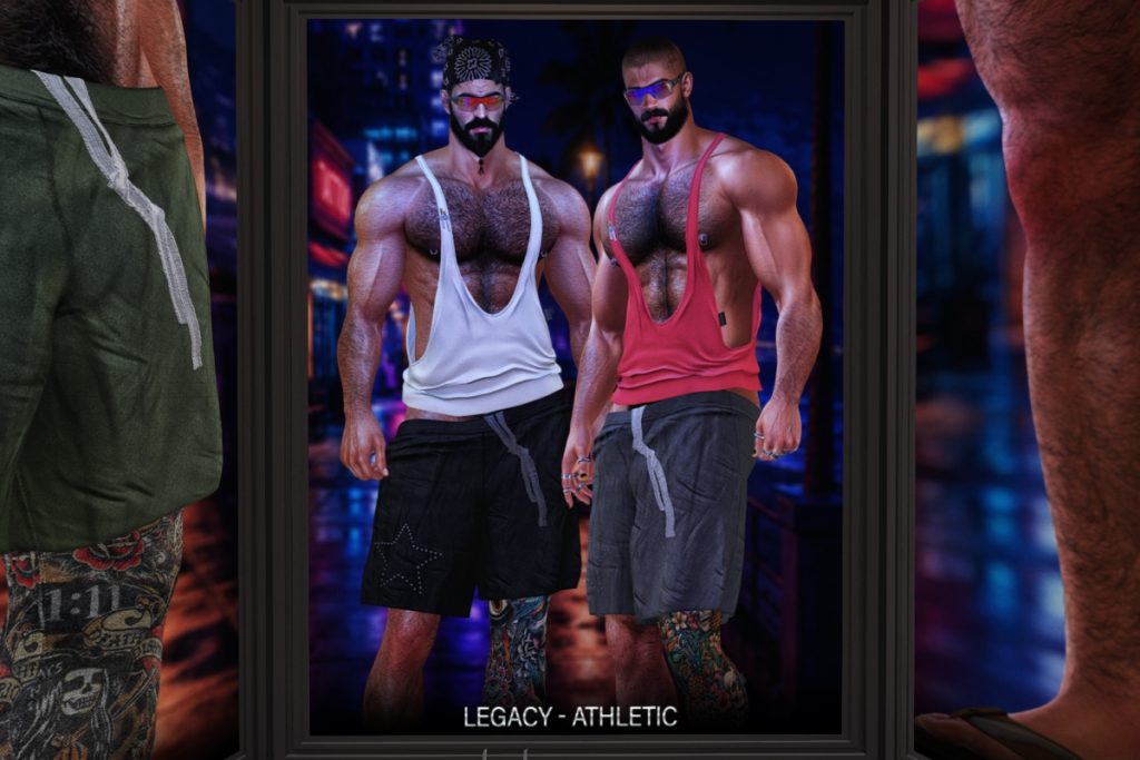 Derick Tank Top+Shorts - Legacy/+mods, L$300 each