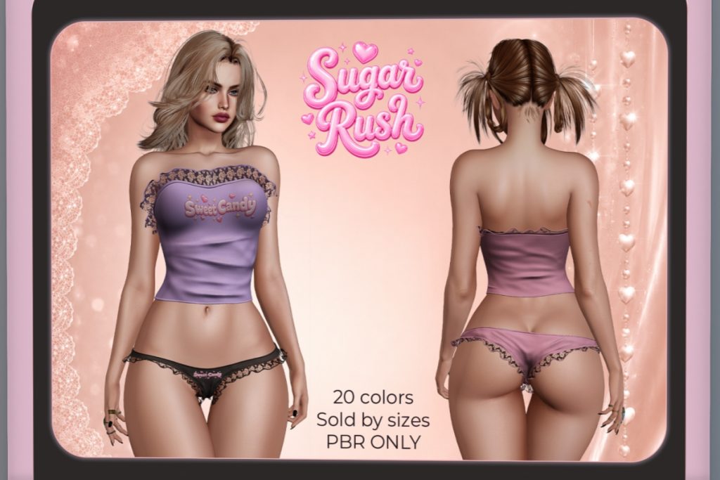 Sugar Rush Outfit - Legacy/MaitreyaX/Reborn/+mods, L$599 each Body Pack/L$1499 FP