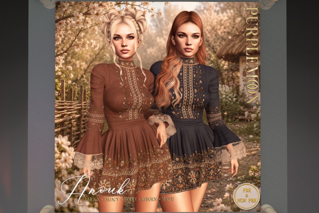 Anouk Dress - Legacy/MaitreyaX/Reborn/+mods, L$249 each/L$1299 FP