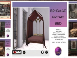 Bondage Gothic Bed, L$750