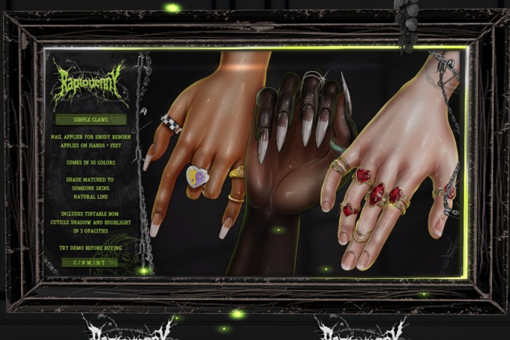 Simple Claws Nail Applier - Reborn, L$299 each