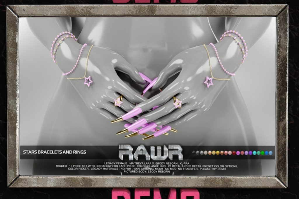 Stars Bracelets &amp; Rings - Inithium/Legacy/MaitreyaX/Reborn, L$315